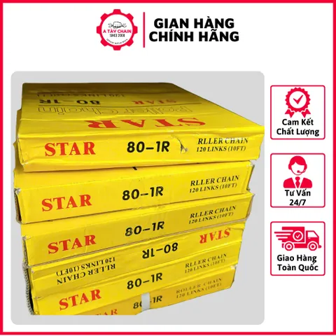 Sên Xích 80-1 / 80-2 STAR/KANA (Hộp 3 Mét). Hàng Chất Lượng Cao. Thiết Kế Chắc Chắn|A Tày Chain Since 2008