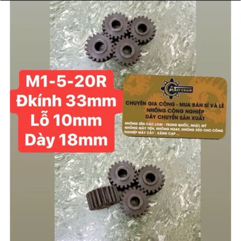Bánh Răng Thẳng M2-18Răng / M1.5-20Răng (Hàng Tháo Máy 99%) |A Tày Chain Since 2008