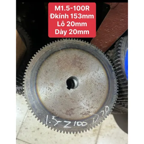Nhông Thẳng Modul M1.5 - 50R / 60R / 70R / 80R / 95R / 100R/ 120R / 127R. Ko cùi . Hàng Chất Lượng Cao.