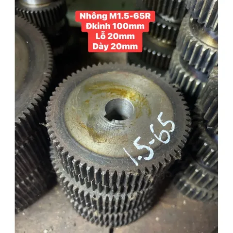 Nhông Thẳng Modul M1.5 - 50R / 60R / 70R / 80R / 95R / 100R/ 120R / 127R. Ko cùi . Hàng Chất Lượng Cao.