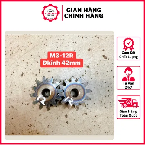 Nhông Thẳng Modul 3 - 12R / 13R / 14R / 15R / 18R / 19R. Dày 30mm. Hàng Chất Lượng Cao