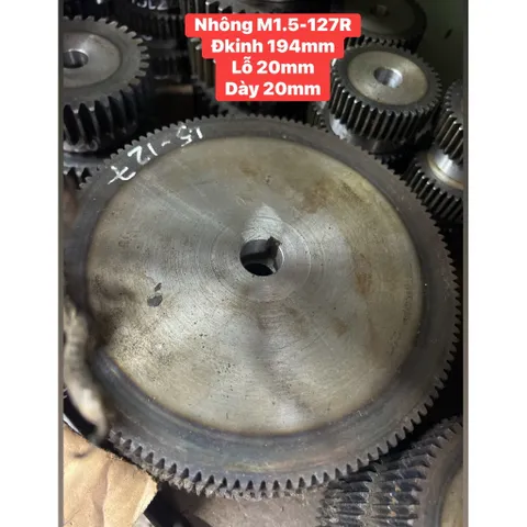 Nhông Thẳng Modul M1.5 - 50R / 60R / 70R / 80R / 95R / 100R/ 120R / 127R. Ko cùi . Hàng Chất Lượng Cao.