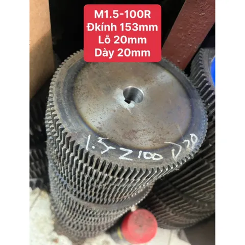 Nhông Thẳng Modul M1.5 - 50R / 60R / 70R / 80R / 95R / 100R/ 120R / 127R. Ko cùi . Hàng Chất Lượng Cao.