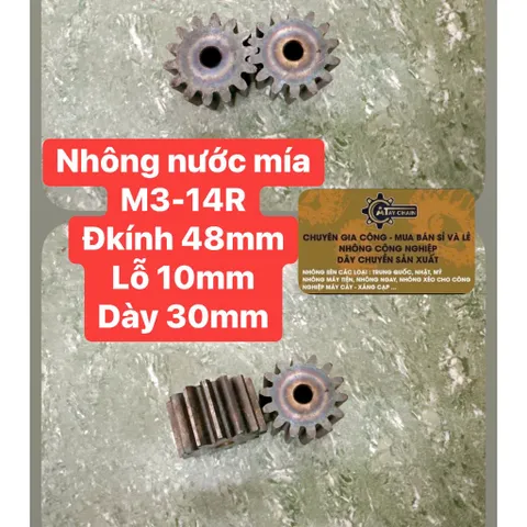 Nhông Thẳng Modul 3 - 12R / 13R / 14R / 15R / 18R / 19R. Dày 30mm. Hàng Chất Lượng Cao