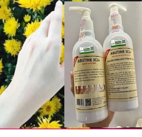 CHAI SỮA TẮM Ủ TRẮNG abutine 3C3 SIÊU TRẮNG , SỮA TẮM KÍCH TRẮNG BẬT TÔNG NGAY SAU LẦN ĐẦU SỬ DỤNG 350ML nhập khẩu