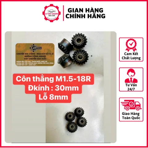 Nhông Côn M1.5-18 Răng/25 Răng/30 Răng Thiết Kế Nhỏ Gọn, Chắc Chắn Tiện Dụng Cho Người Sử Dụng