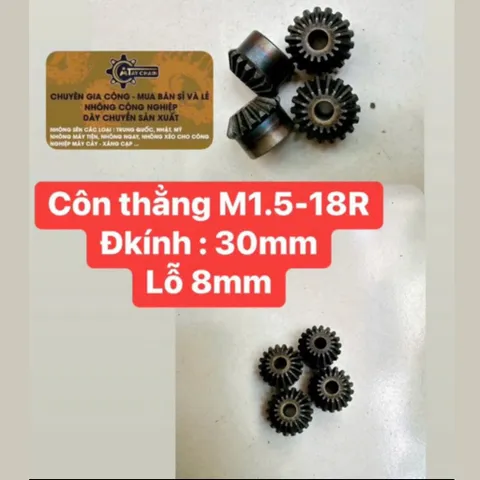 Nhông Côn M1.5-18 Răng/25 Răng/30 Răng Thiết Kế Nhỏ Gọn, Chắc Chắn Tiện Dụng Cho Người Sử Dụng