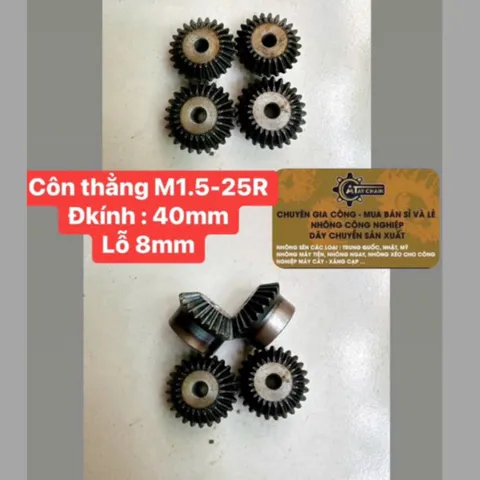Nhông Côn M1.5-18 Răng/25 Răng/30 Răng Thiết Kế Nhỏ Gọn, Chắc Chắn Tiện Dụng Cho Người Sử Dụng