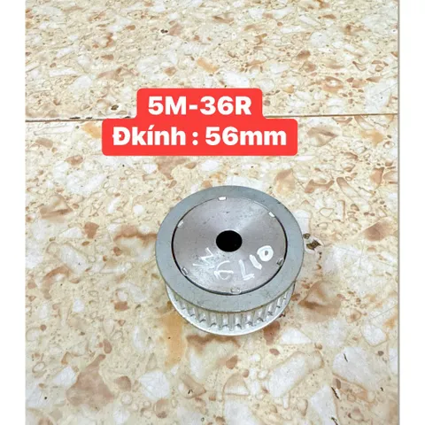 Puly Nhôm 5M- 20R / 25R / 30R / 32R / 36R / 40R / 45R / 50R / 60R. Rộng 27mm. Dùng Cho Dây Đai Bản 20mm. Có Cùi