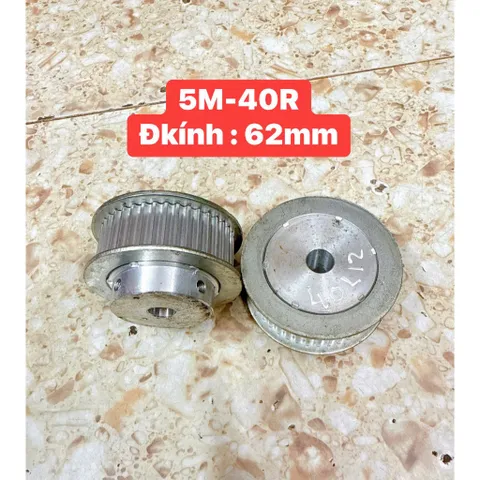 Puly Nhôm 5M- 20R / 25R / 30R / 32R / 36R / 40R / 45R / 50R / 60R. Rộng 27mm. Dùng Cho Dây Đai Bản 20mm. Có Cùi
