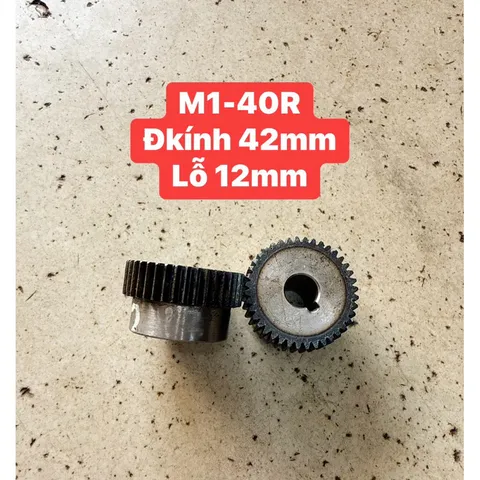 Bánh Răng Thẳng Modul 1 - 38R / 40R / 42R / 45R / 48R / 50R / 55R .Dày 12mm Có Cùi Thiết Kế Nhỏ Gọn Chất Lượng Cao