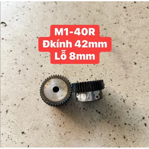 Bánh Răng Thẳng Modul 1 - 38R / 40R / 42R / 45R / 48R / 50R / 55R .Dày 12mm Có Cùi Thiết Kế Nhỏ Gọn Chất Lượng Cao