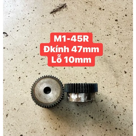 Bánh Răng Thẳng Modul 1 - 38R / 40R / 42R / 45R / 48R / 50R / 55R .Dày 12mm Có Cùi Thiết Kế Nhỏ Gọn Chất Lượng Cao