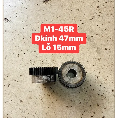 Bánh Răng Thẳng Modul 1 - 38R / 40R / 42R / 45R / 48R / 50R / 55R .Dày 12mm Có Cùi Thiết Kế Nhỏ Gọn Chất Lượng Cao