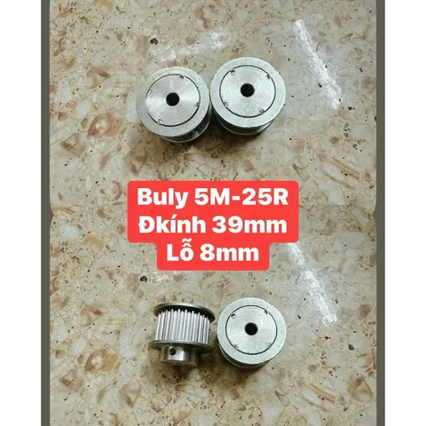 Puly Nhôm 5M- 20R / 25R / 30R / 32R / 36R / 40R / 45R / 50R / 60R. Rộng 27mm. Dùng Cho Dây Đai Bản 20mm. Có Cùi