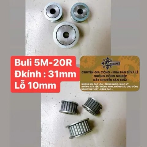 Puly 5M 18R / 20R - Puly XL -18R / 28R / 30R .Rộng 20mm Dùng Cho Dây Đai Bản 15mm.