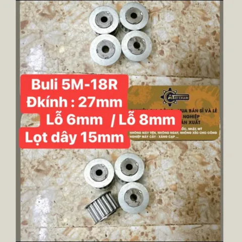 Puly 5M 18R / 20R - Puly XL -18R / 28R / 30R .Rộng 20mm Dùng Cho Dây Đai Bản 15mm.