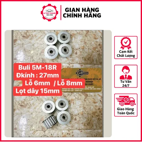 Puly 5M 18R / 20R - Puly XL -18R / 28R / 30R .Rộng 20mm Dùng Cho Dây Đai Bản 15mm.