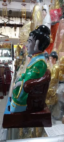 [HCM] TƯỢNG BÀ ĐEN BẰNG ĐẤT NUNG CAO 40CM