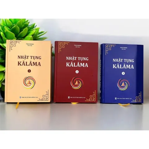 SỔ TAY NHẬT TỤNG KALAMA BỘ 3 QUYỂN BÌA CỨNG - TOẠI KHANH