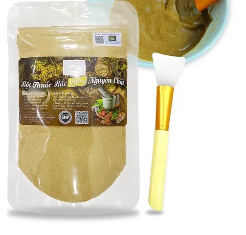 Tặng cọ, Mặt nạ dạng bột thuốc bắc mask pháp dùng trong spa cao cấp, trắng da,ngừa mụn,lão hóa