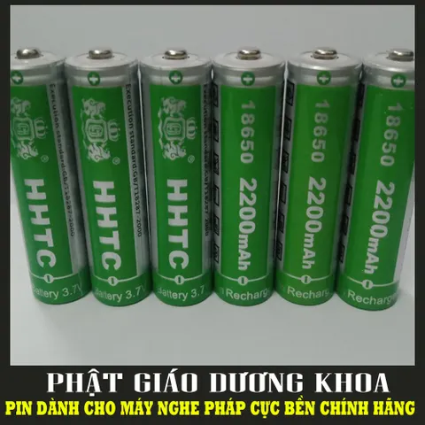 [HCM]Pin cho đài chạy thẻ để nghe pháp pinHHTC 18650 chính hãng - Pin dành cho máy nghe pháp craven - Pin 18650