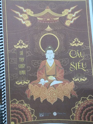 SỔ TAY SỔ TAY CHÉP KINH CẦU SIÊU CHỮ MỜ A4 - TẶNG VIẾT