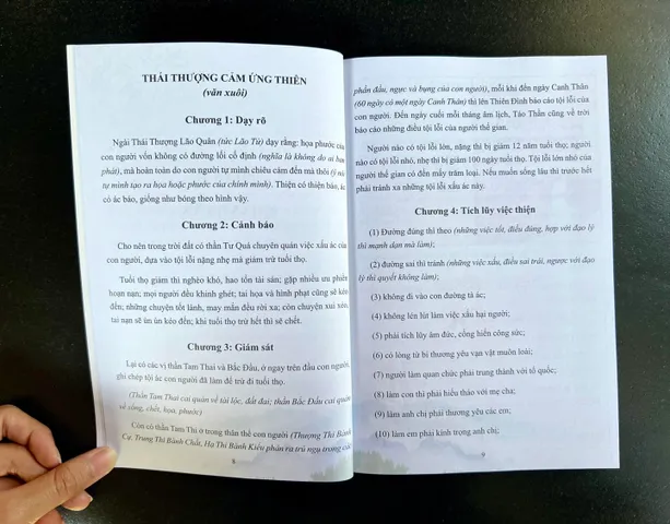 Sổ tay Nhân Quả Cảm Ứng (Học Và Hành Thái Thượng Cảm Ứng Thiên)