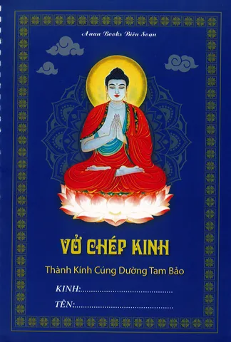 Vở Chép Kinh Trắng Trơn - Mẫu anan biên soạn dày 100 trang