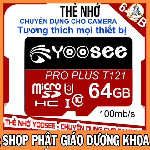Thẻ nhớ YooSee chính hãng - 64GB tốc độ cao C10  DƯƠNG KHOA SHOP
