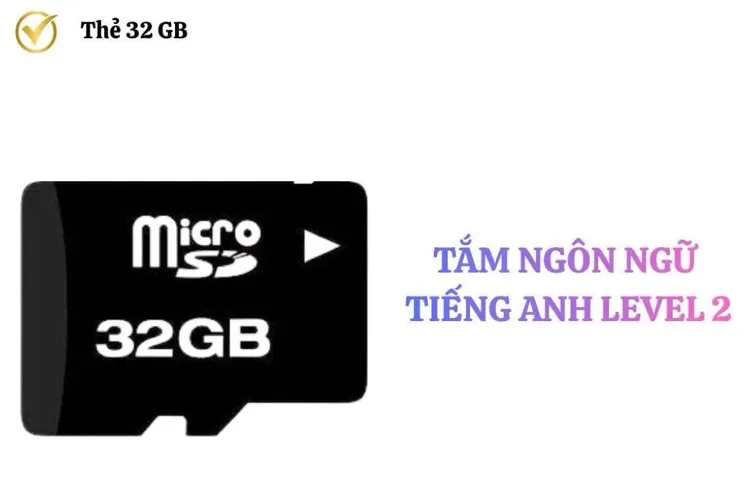Thẻ nhớ 32 GB (Level 2)- dùng để tắm tiếng Anh cho bé 350k