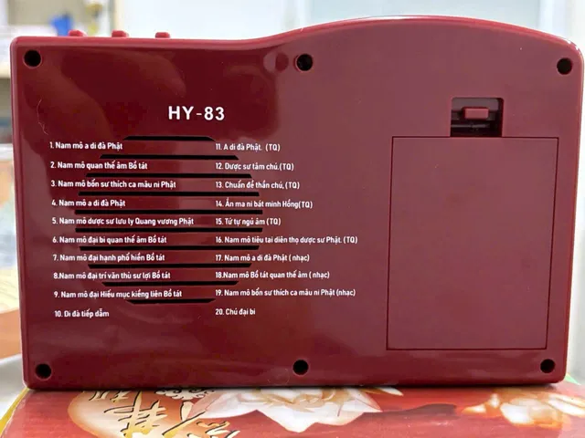 MÁY NIỆM PHẬT 20 BÀI CÓ HÌNH QUAN ÂM HÀO QUANG