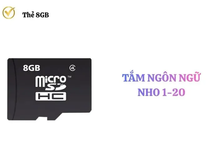 Thẻ nhớ 8GB ( Nho 1-20)- dùng cho các trẻ học tiếng Anh 250k