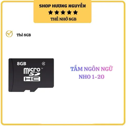 Thẻ nhớ 8GB ( Nho 1-20)- dùng cho các trẻ học tiếng Anh 250k
