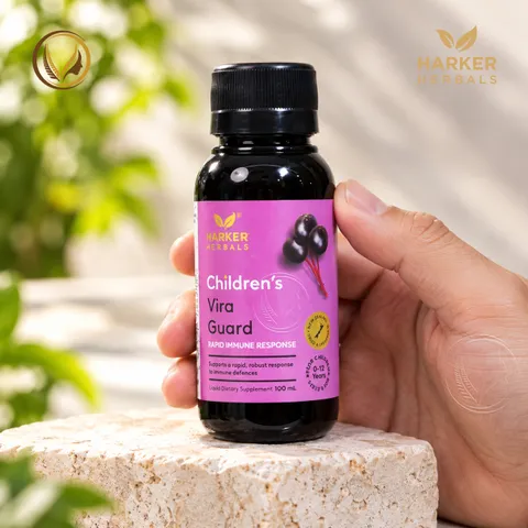 Siro tăng sức đề kháng & giảm ốm vặt cho bé Harker Herbals Children’s Vira Guard 100ml