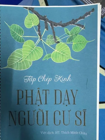 SỔ TAY VỞ CHÉP KINH CHỮ MỜ PHẬT DẠY NGƯỜI CƯ SĨ