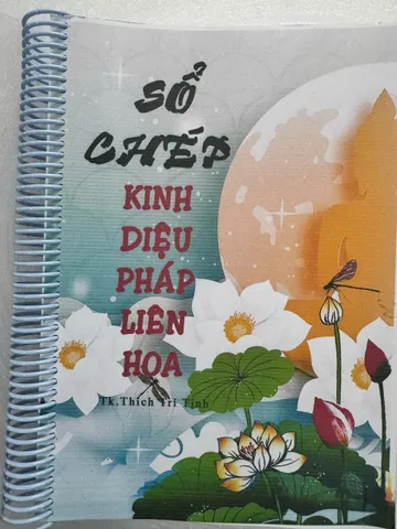 SÁCH VỞ CHÉP KINH CHỮ MỜ DIỆU PHÁP LIÊN HOA TRỌN BỘ - HT THÍCH TRÍ TỊNH, TẶNG 10 VIẾT
