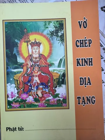 SÁCH VỞ CHÉP KINH ĐỊA TẠNG TRẮNG TRƠN A5