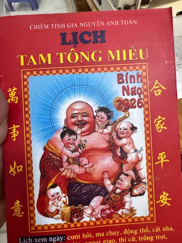 SÁCH LỊCH TAM TÔNG MIẾU 2026 - 150K
