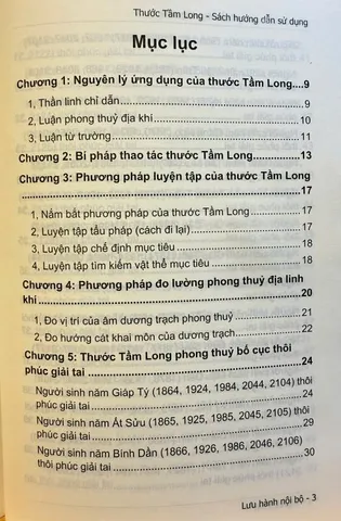 Sổ tay Hướng Dẫn Sử Dụng Thước Tầm Long