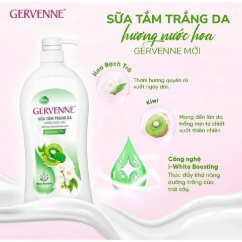 Sữa tắm trắng da 750 genverne hương nước hoa