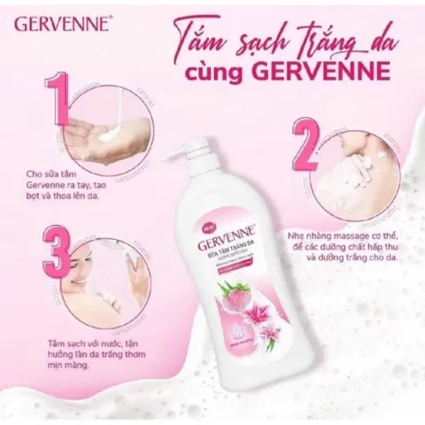 Sữa tắm trắng da 750 genverne hương nước hoa