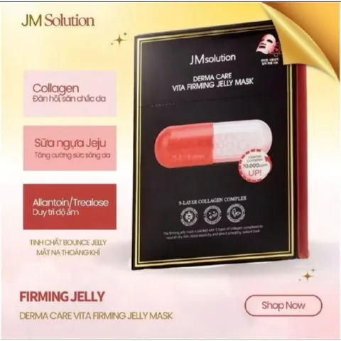 Mặt Nạ Dưỡng Da JM Solution Mask Firming đỏ, vàng, xanh lá