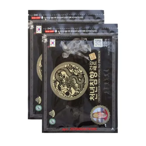 (Gói 20 miếng) CAO DÁN sâm đen giảm ĐAU cơ TRẦM HƯƠNG - AGARWOOD PAIN PATCH