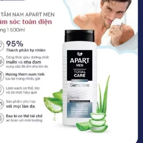 Gel tắm nam Apart Men 500ml làm sạch sâu dịu nhẹ - Protect