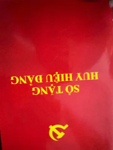 SỔ TAY SỔ TẶNG HUY HIỆU ĐẢNG