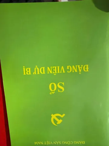 SỔ TAY SỔ ĐẢNG VIÊN DỰ BỊ