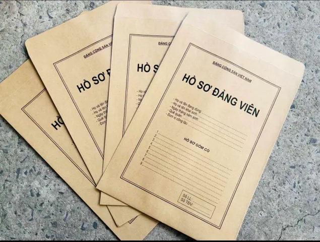 TÚI ĐỰNG HỒ SƠ ĐẢNG VIÊN - combo 10 túi(loại mỏng 100gsm)