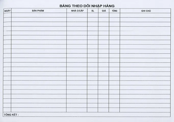 Sổ quản lý Nhập hàng / Sổ bán hàng Cơ Bản và Online A4 A5 - Sổ tay giúp quản lý bán hàng hiệu quả hơn