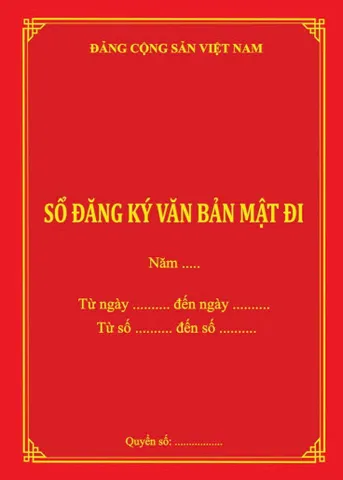 SỔ ĐĂNG KÝ VĂN BẢN MẬT ĐI